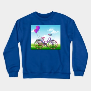 Retro Vintage Bicycle Biker Lover Crewneck Sweatshirt